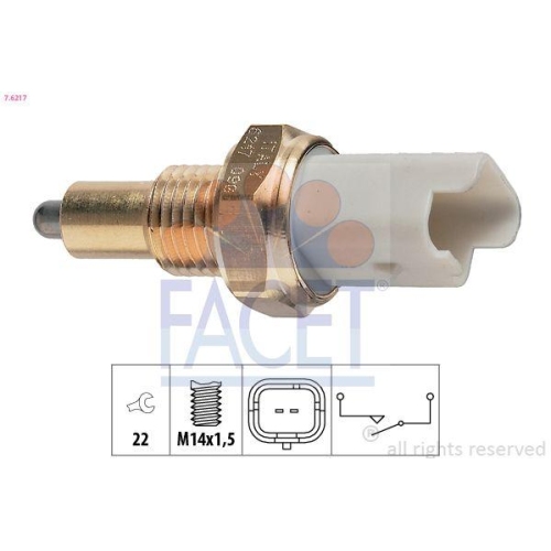 Schalter R&uuml;ckfahrleuchte Facet 7.6217 Made In Italy - Oe Equivalent f&uuml;r Citro&euml;n