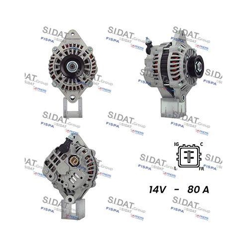 Generator Sidat A12MH0713A2 f&uuml;r Mitsubishi Opel Suzuki General Motors