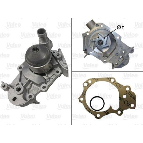 Wasserpumpe Motork&uuml;hlung Valeo 506580 f&uuml;r Nissan Renault