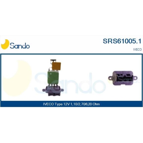 Widerstand Innenraumgebl&auml;se Sando SRS61005.1 f&uuml;r Iveco