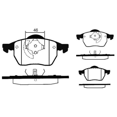 Brake Pad Set Disc Brake Raicam RA.0429.1 for Ford Seat VW