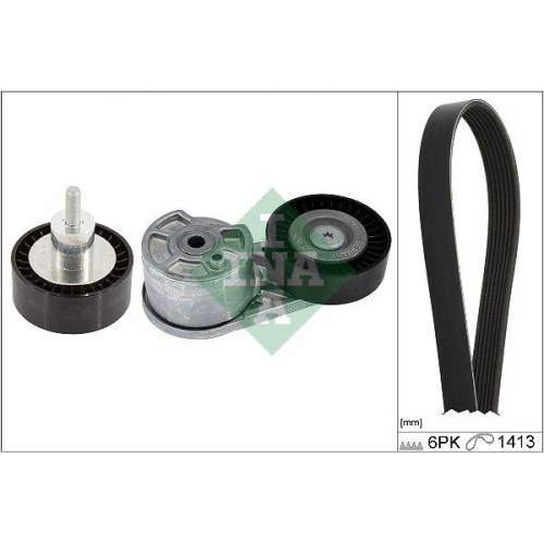 Keilrippenriemensatz Schaeffler Ina 529 0550 10 f&uuml;r Ford