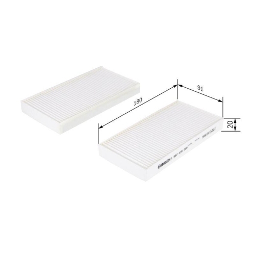 Filter Innenraumluft Bosch 1987435008 f&uuml;r Chrysler Dodge Fiat Jeep