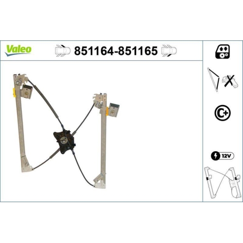Fensterheber Valeo 851164 f&uuml;r Mercedes Benz Mercedes Benz Vorne Links