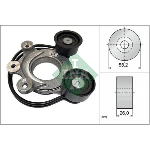 Riemenspanner Keilrippenriemen Schaeffler Ina 534 0827 10 für Jaguar Land Rover
