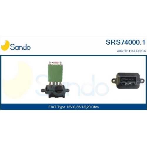 Widerstand Innenraumgebl&auml;se Sando SRS74000.1 f&uuml;r Fiat