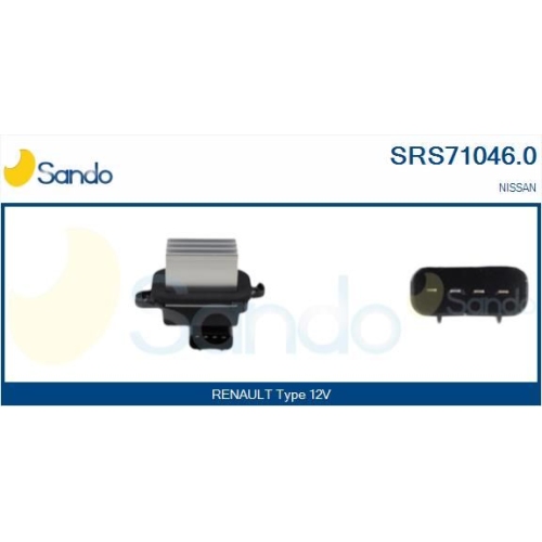 Widerstand Innenraumgebl&auml;se Sando SRS71046.0 f&uuml;r Nissan