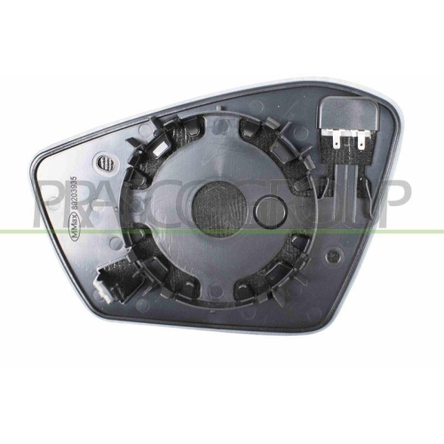 Spiegelglas Au&szlig;enspiegel Prasco SK3527513 f&uuml;r Skoda Rechts