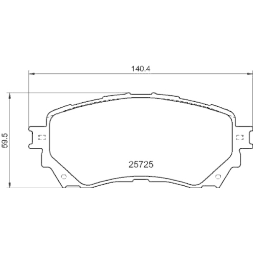 Bremsbelagsatz Scheibenbremse Hella Pagid 8DB 355 020-901 für Mazda Mazda (faw)