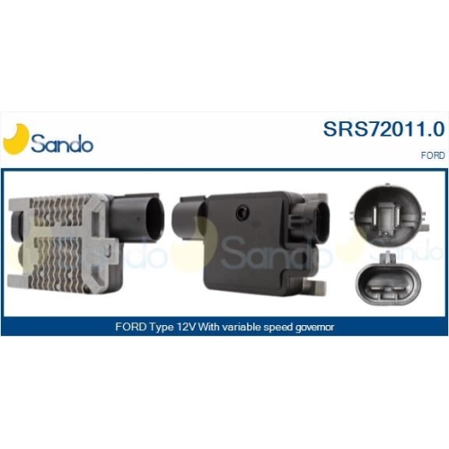 Vorwiderstand Elektromotor K&uuml;hlerl&uuml;fter Sando SRS72011.0 f&uuml;r Ford