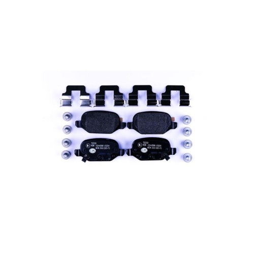 Bremsbelagsatz Scheibenbremse Hella 8DB 355 020-751 f&uuml;r Chrysler Fiat Ferrari