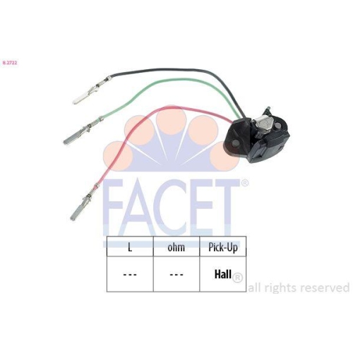 Sensor Z&uuml;ndimpuls Facet 8.2722 Made In Italy - Oe Equivalent f&uuml;r Volvo Hitachi