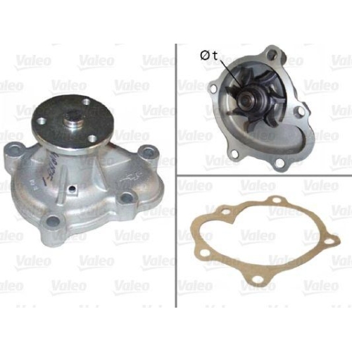 Wasserpumpe Motork&uuml;hlung Valeo 506697 f&uuml;r Opel Vauxhall