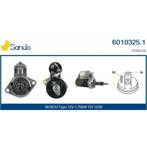 Starter Sando 6010325.1 f&uuml;r Porsche