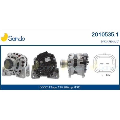 Generator Sando 2010535.1 f&uuml;r Renault