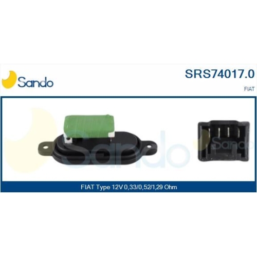 Widerstand Innenraumgebläse Sando SRS74017.0 für Fiat Citroën/peugeot