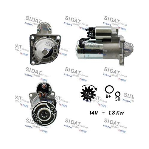 Starter Sidat S12MH0064A2 für Mitsubishi Opel Saab