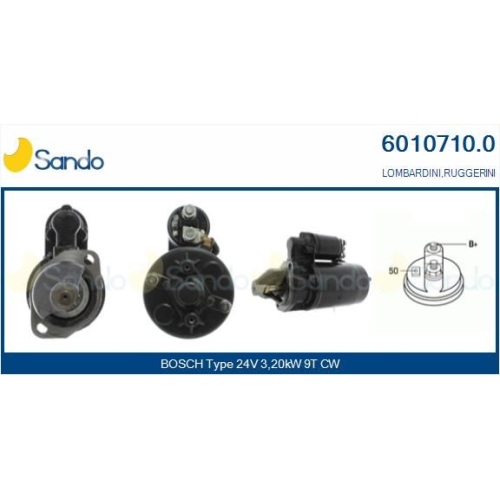 Starter Sando 6010710.0 f&uuml;r Lombardini Ruggerini