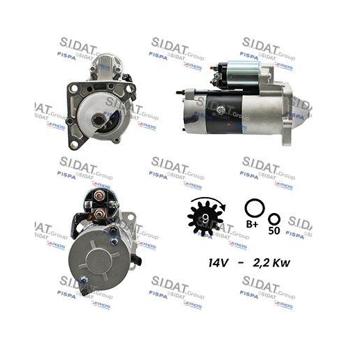 Starter Sidat S12MH0150A2 f&uuml;r Mitsubishi Opel Renault