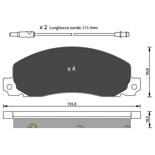 Bremsbelagsatz Scheibenbremse 7 Seven Parts SVP13400 f&uuml;r Opel Renault