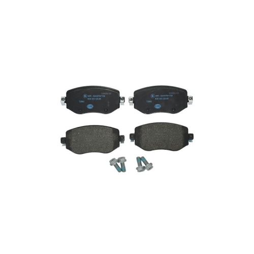 Bremsbelagsatz Scheibenbremse Hella 8DB 355 025-851 für Renault Vorderachse