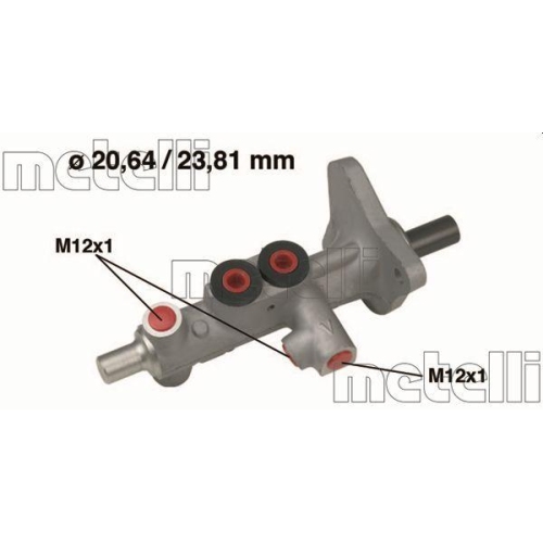 Brake Master Cylinder Metelli 05-0627 for Mercedes Benz Mercedes Benz
