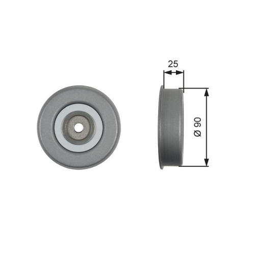 Spannrolle Keilrippenriemen Gates T39245 Drivealign&trade; f&uuml;r Dodge Mitsubishi Volvo