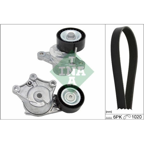 Keilrippenriemensatz Schaeffler Ina 529 0323 10 f&uuml;r Citro&euml;n Peugeot DS