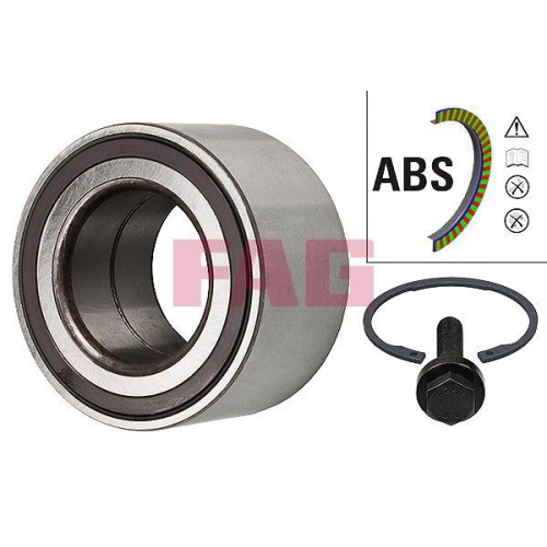 Radlagersatz Schaeffler Fag 713 6109 30 f&uuml;r VW Vorderachse