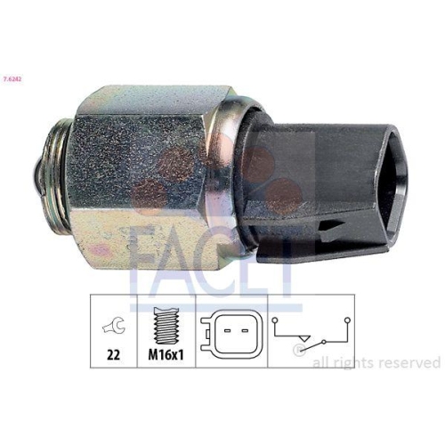 Schalter R&uuml;ckfahrleuchte Facet 7.6242 Made In Italy - Oe Equivalent f&uuml;r Ford