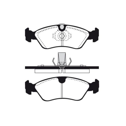 Bremsbelagsatz Scheibenbremse Raicam RA.0395.1 f&uuml;r Opel Vauxhall Daewoo