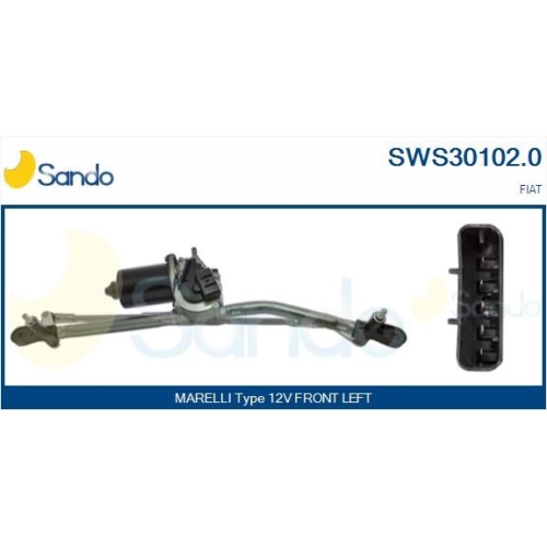Scheibenreinigungsanlage Sando SWS30102.0 für Fiat Vorne