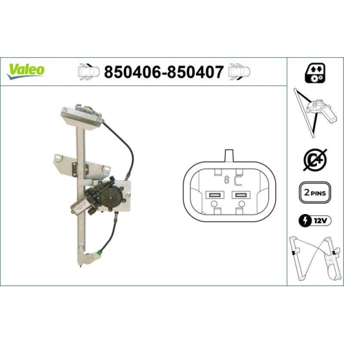 Fensterheber Valeo 850406 f&uuml;r Toyota Vorne Links