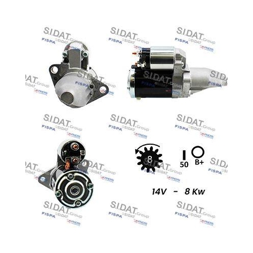 Starter Sidat S12MH0274A2 f&uuml;r Mitsubishi