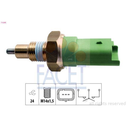 Schalter Rückfahrleuchte Facet 7.6245 Made In Italy - Oe Equivalent für Fiat