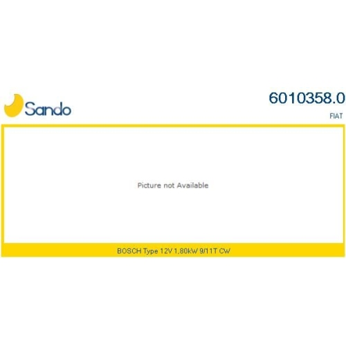 Starter Sando 6010358.0 für Fiat