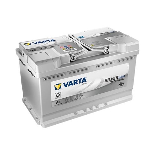 Starterbatterie Varta 580901080D852 Silver Dynamic Agm für Audi Bmw Chrysler VW
