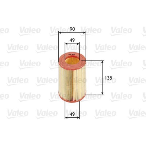 Luftfilter Valeo 585660 f&uuml;r Smart