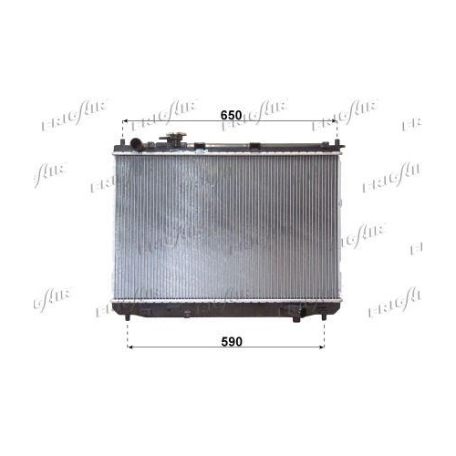 K&uuml;hler Motork&uuml;hlung Frigair 0133.3026 f&uuml;r Kia F&uuml;r Fahrzeuge Mit/ohne Klimaanlage