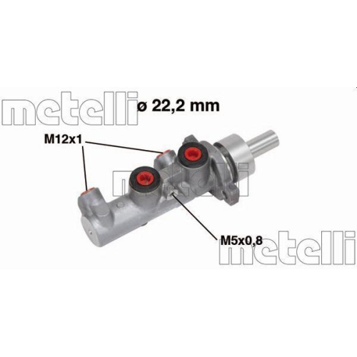 Hauptbremszylinder Metelli 05-0671 für Fiat