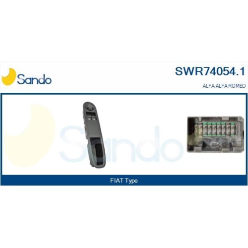 Schalter Fensterheber Sando SWR74054.1 für Alfa Romeo Fiat Vorne Links