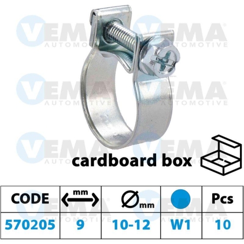 Halteband Kraftstofftank Vema 570205 f&uuml;r