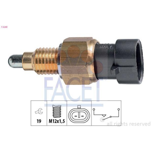 Schalter R&uuml;ckfahrleuchte Facet 7.6249 Made In Italy - Oe Equivalent f&uuml;r Chrysler