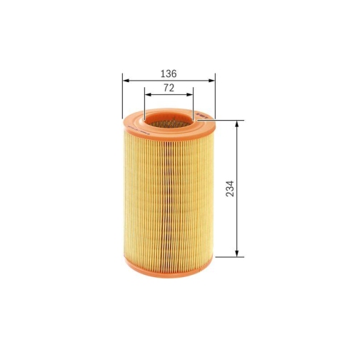 Luftfilter Bosch 1457433154 f&uuml;r Ford Nissan Toyota