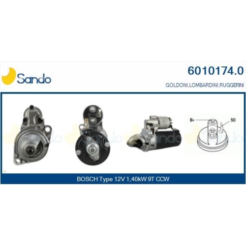 Starter Sando 6010174.0 f&uuml;r Lombardini