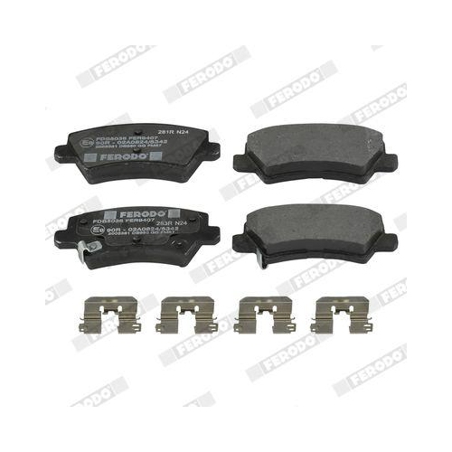 Bremsbelagsatz Scheibenbremse Ferodo FDB5036 Premier Eco Friction f&uuml;r Kia