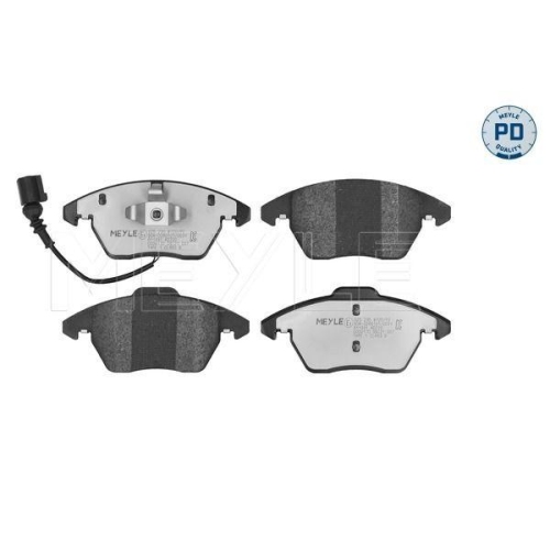 Bremsbelagsatz Scheibenbremse Meyle 0252358720PD f&uuml;r Audi Ford Seat Skoda VW