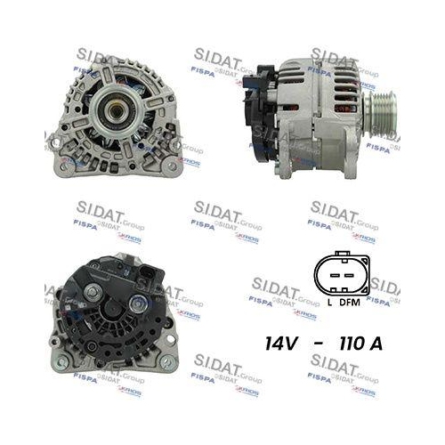 Generator Sidat A12BH0883 f&uuml;r Chrysler VM