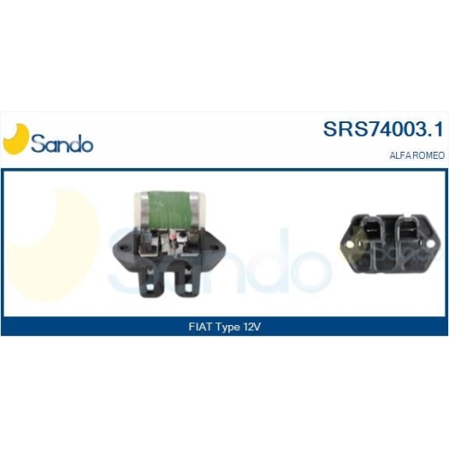 Vorwiderstand Elektromotor K&uuml;hlerl&uuml;fter Sando SRS74003.1 f&uuml;r Alfa Romeo Fiat