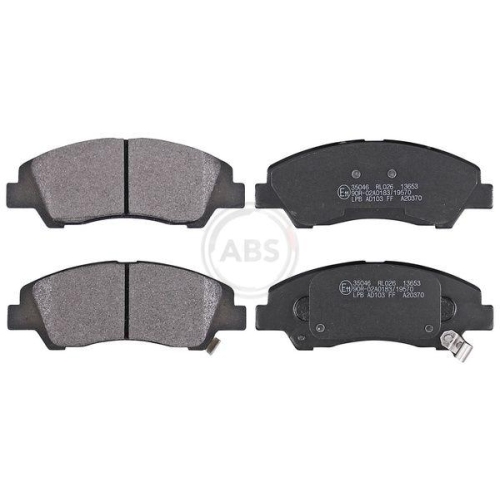 Bremsbelagsatz Scheibenbremse A.b.s. 35046 f&uuml;r Hyundai Vorderachse